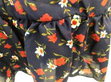 花柄ワンピース/ネイビー